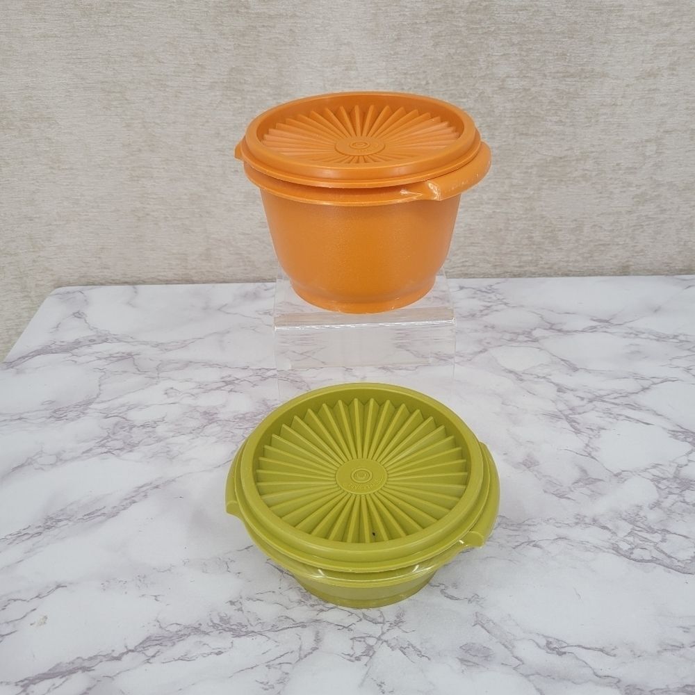 Tupperware Vintage Servailer Storage Bowls